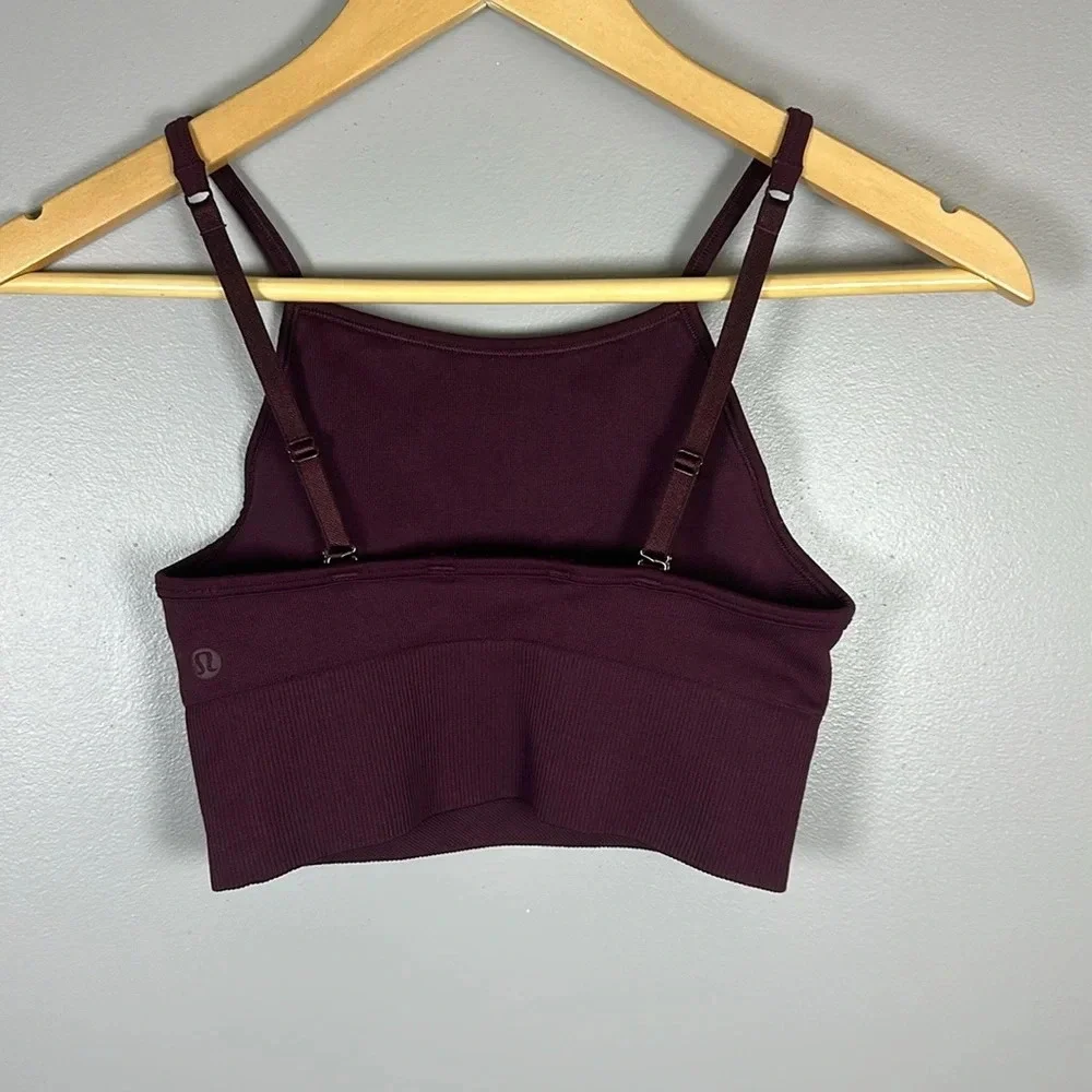 Lululemon Ebb To Street Bra Longline Size 2 - Picture 6 of 9